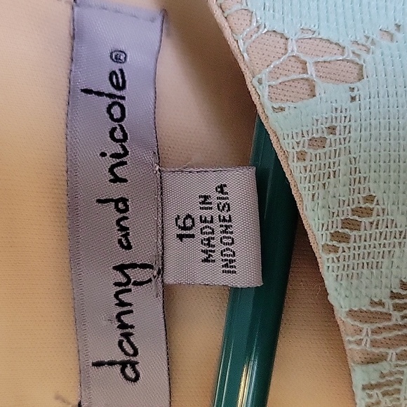 Danny and Nicole's 16, mint green dress - Picture 2 of 3